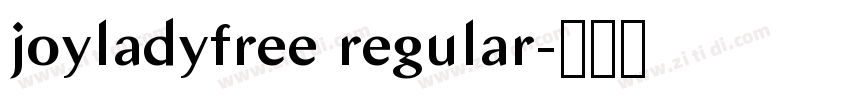 joyladyfree regular字体转换